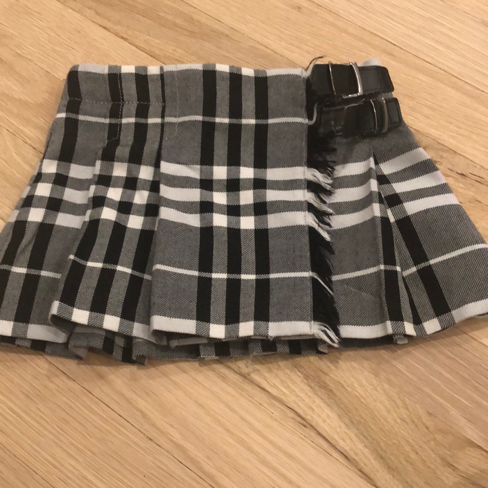 Burberry kids plaid skirt